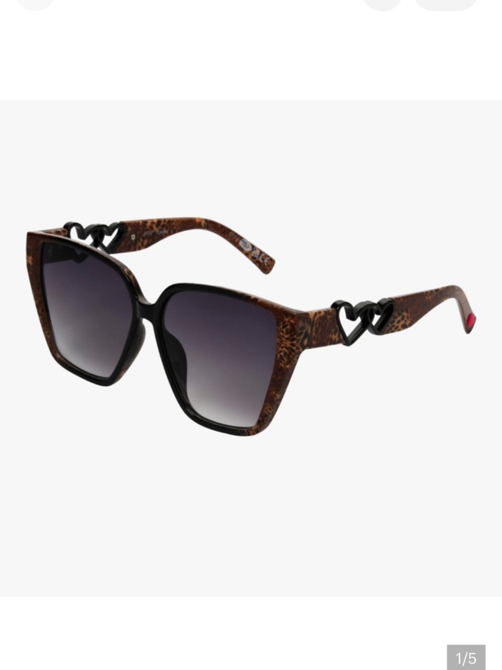 🆕 Betsey Johnson Women's Soul Shine Sunglasses Cateye, Leopard, 58 mm